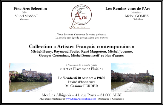 Cartons d'invitation Albi 2014 10oct
