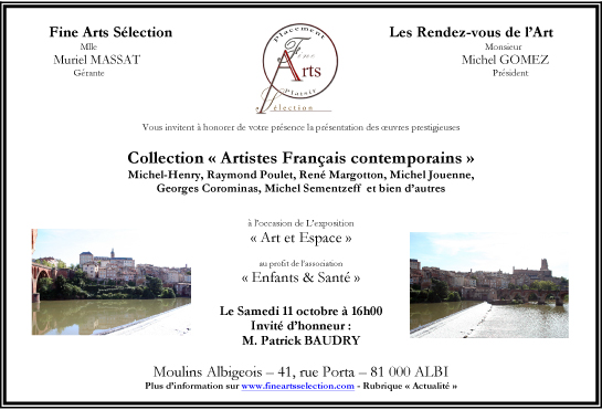 Cartons d'invitation Albi 2014 11oct