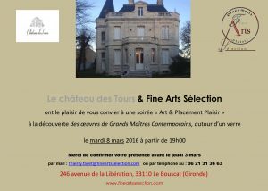 INVIT SOIREE 8 mars au château des Tours-1